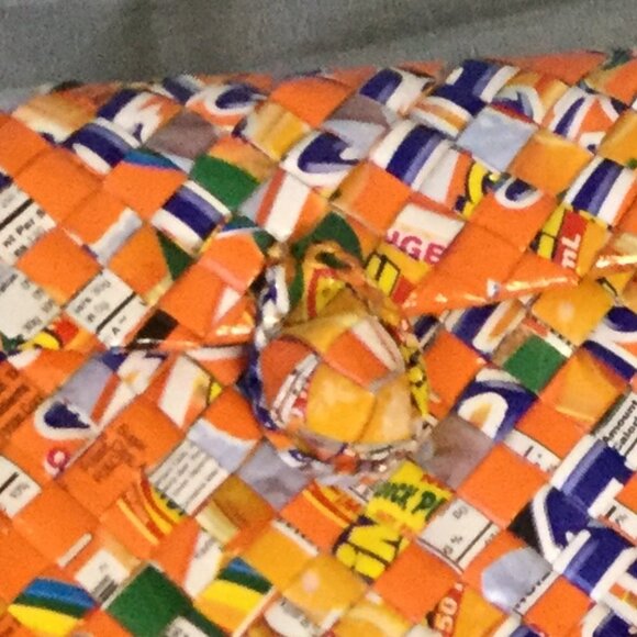 Rebagz Half the Sky Designs Upcycled Woven Shoulder Bag - Picture 2 of 12